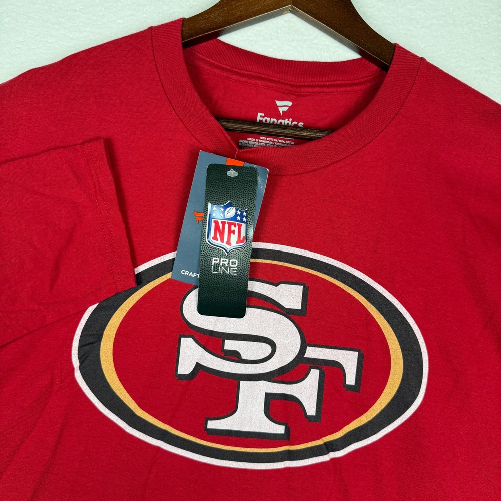 NEW Fanatics NFL San Francisco 49ers Serrano 6 Long Sleeve‎ T-Shirt Mens L Red